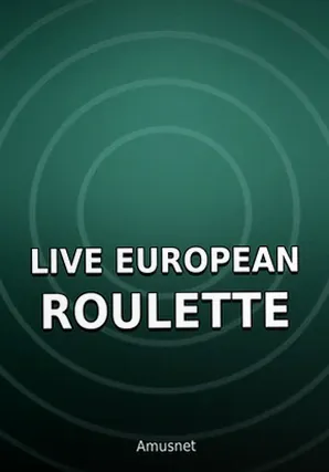Обложка live-игры Live European Roulette от Amusnet