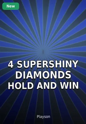 4 Supershiny Diamonds Hold and Win — автомат провайдера Playson, обложка игры